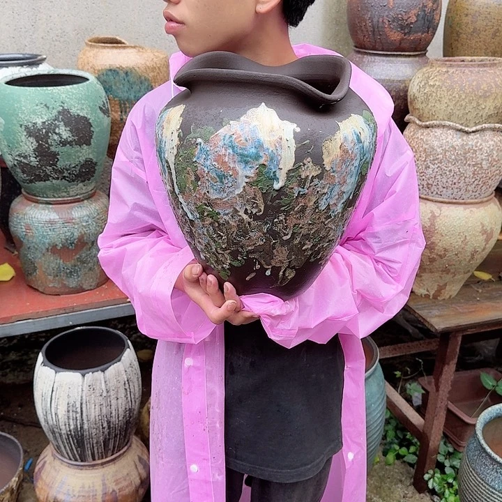 紫砂花盆高度30口径20