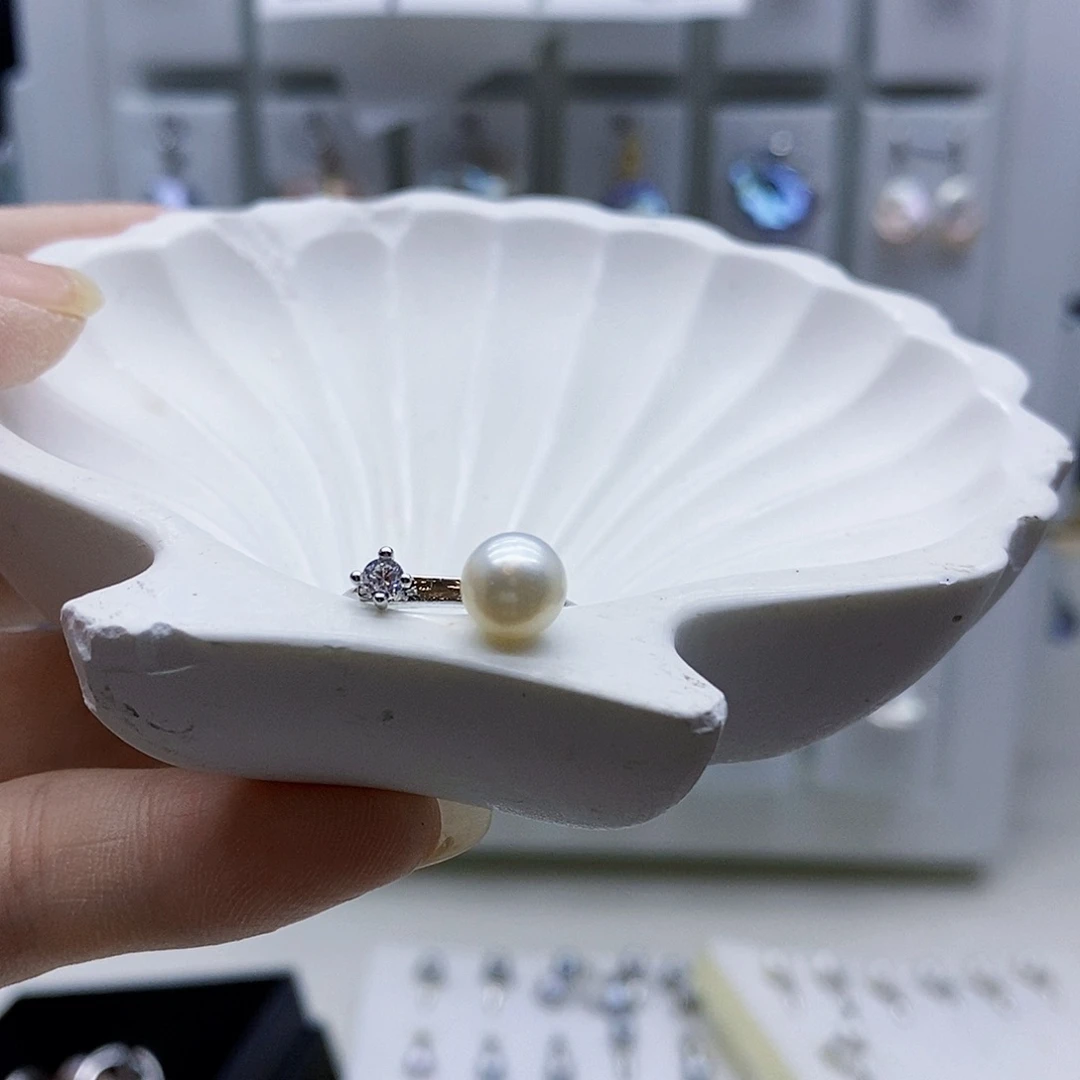 颈饰合金淡水珍珠