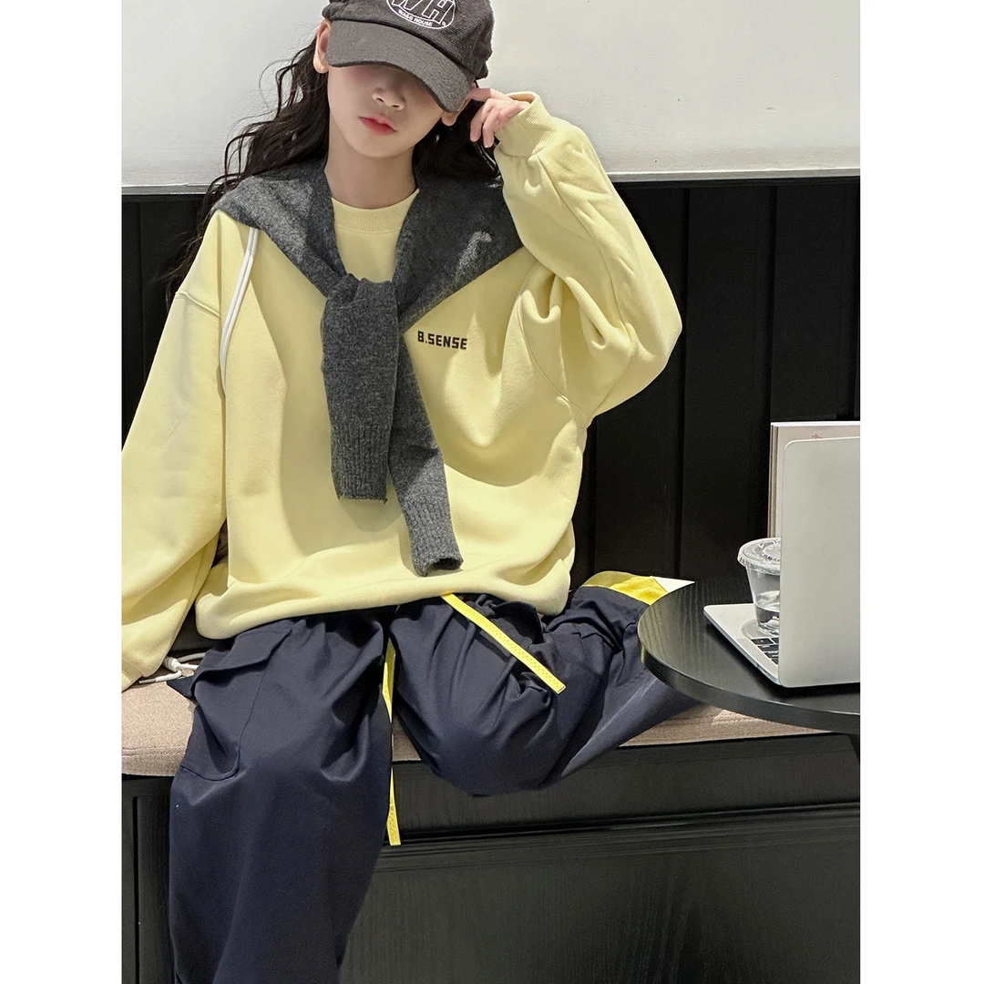 K29730孙小美韩系女童卫衣秋装儿童上衣2025春秋新款女大童衣服潮