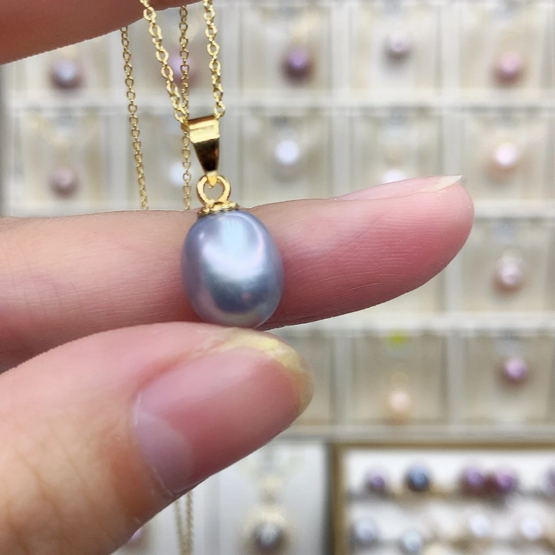 淡水珍珠吊坠(不含链)合金