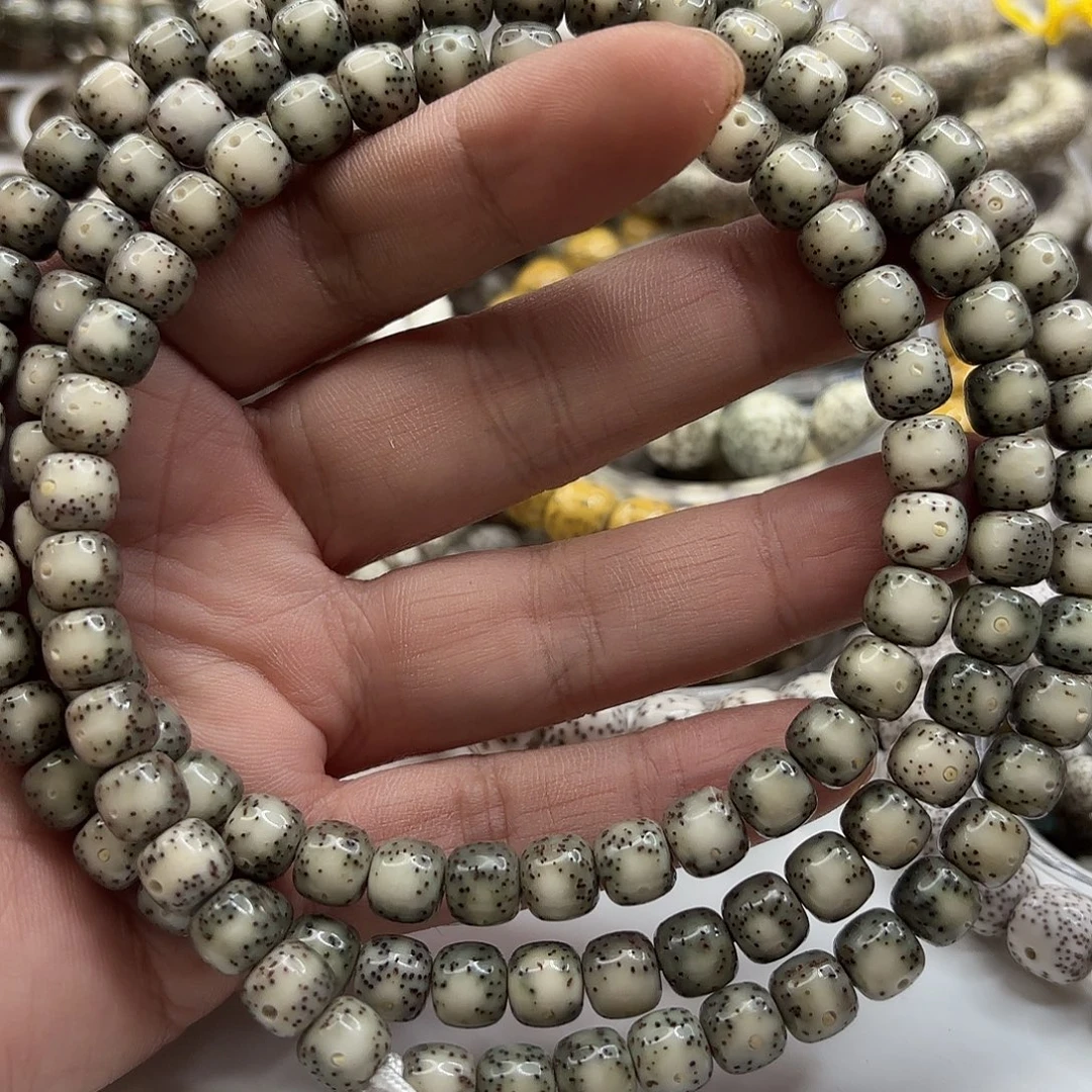 星月菩提吊坠87绿冰通体大留白