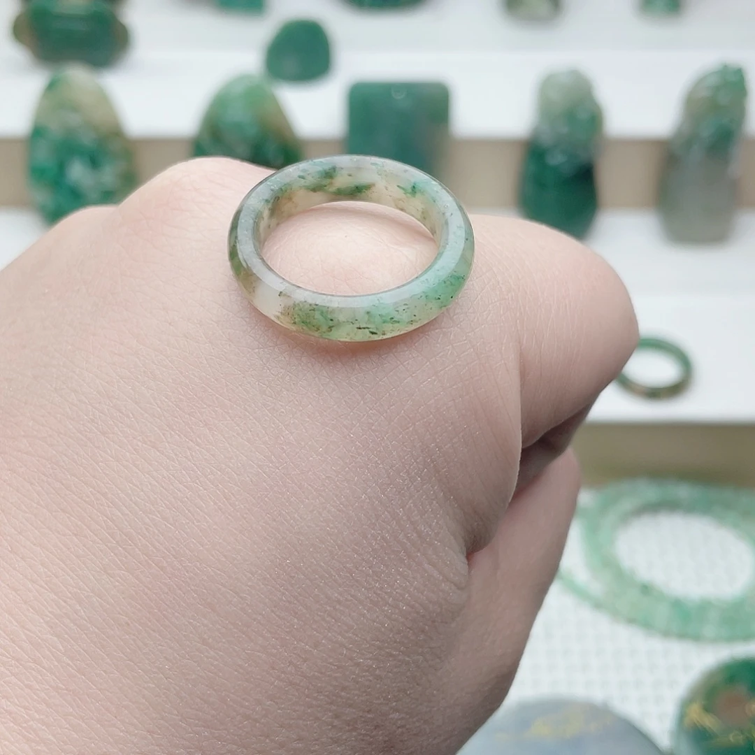 独山玉未镶嵌戒圈19内径