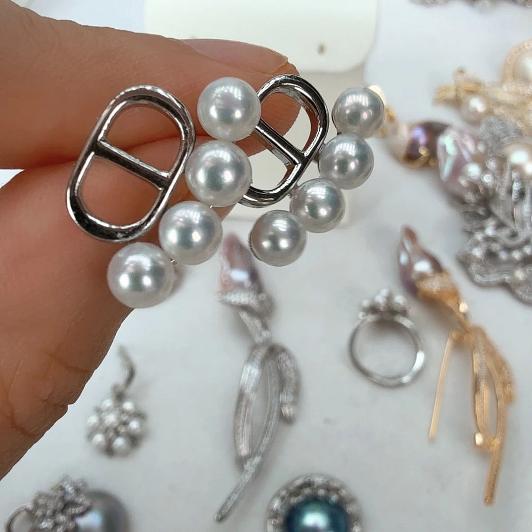 未镶嵌耳饰淡水珍珠