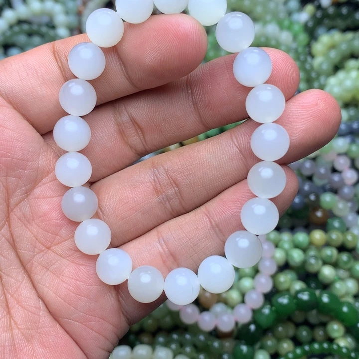 和田玉未镶嵌手串