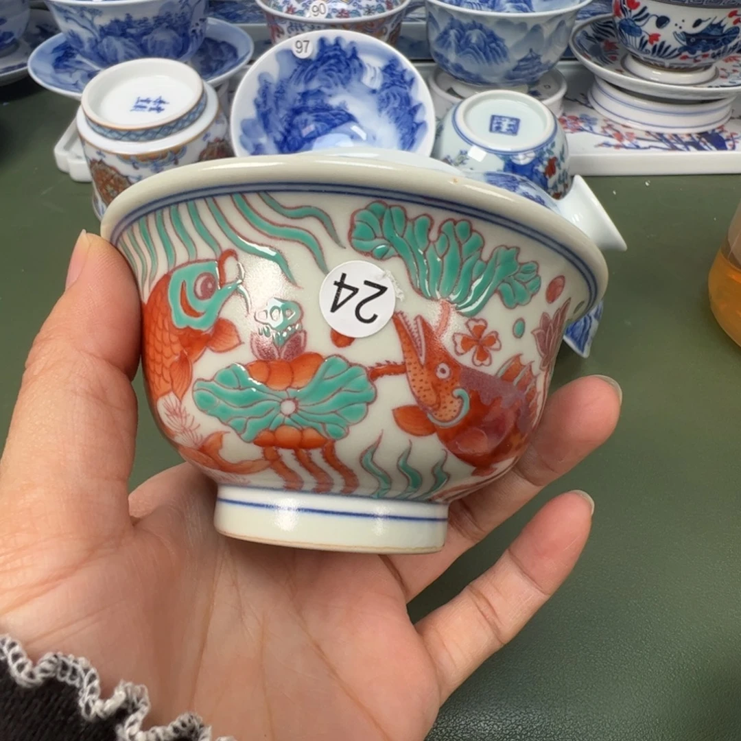 陶瓷景德镇纯手工纯手绘茶具木木24