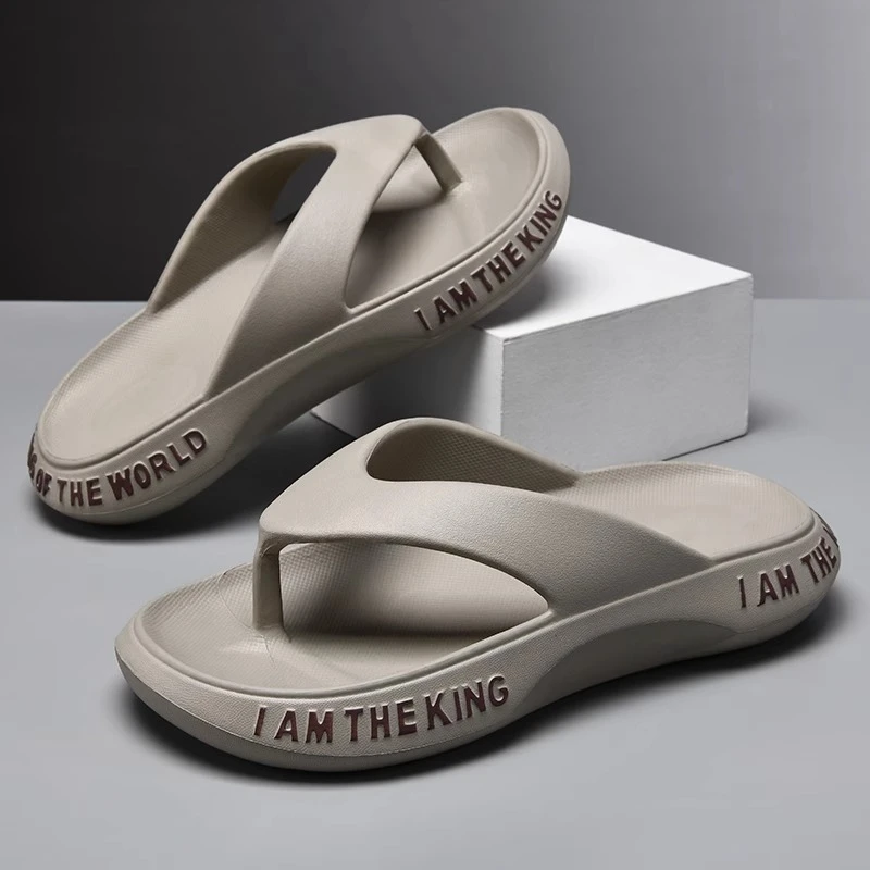 人字拖男夏季外穿防滑踩屎感软底耐磨户外休闲沙滩夹脚个性凉拖鞋