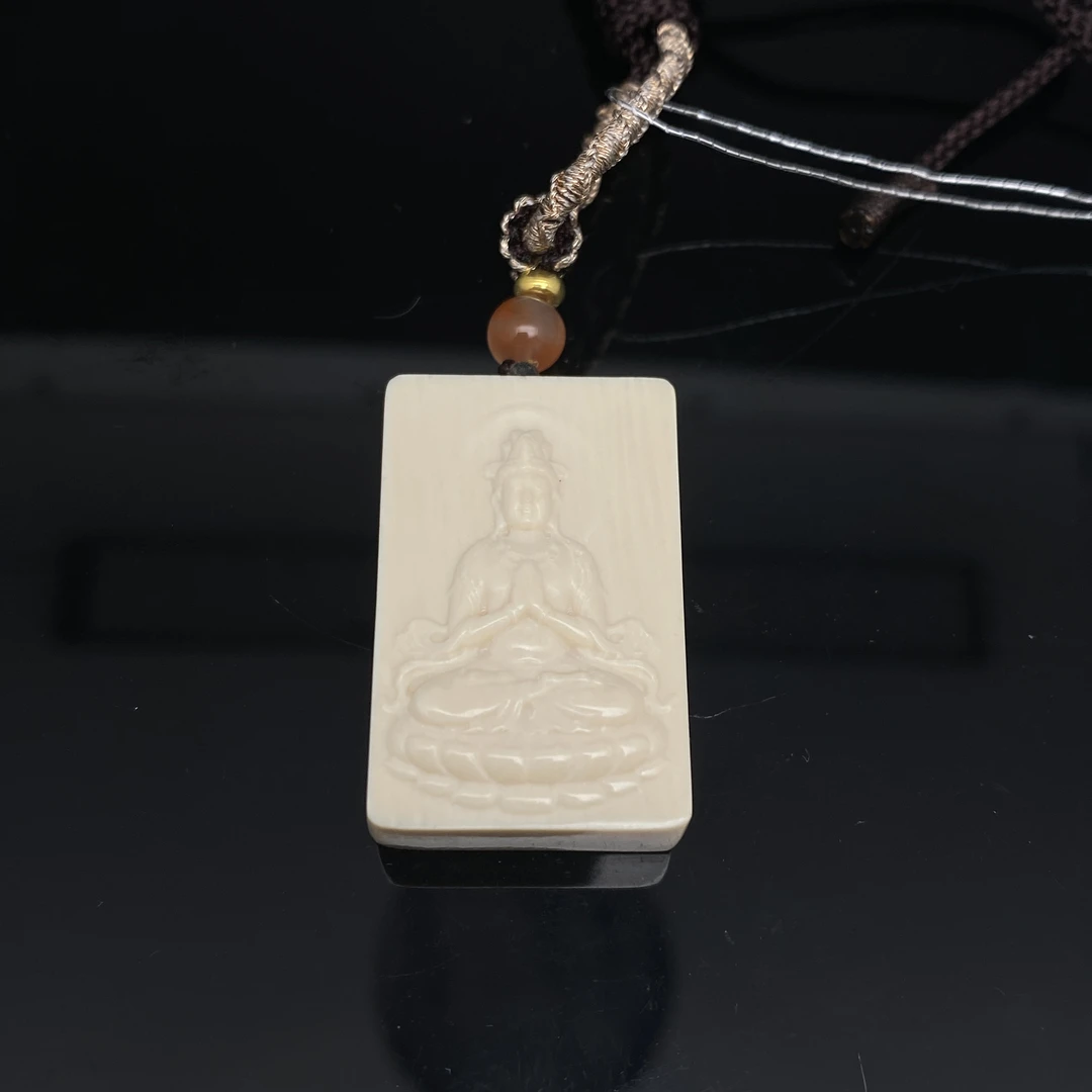 B1005GMD011观音吊坠猛犸牙饰品