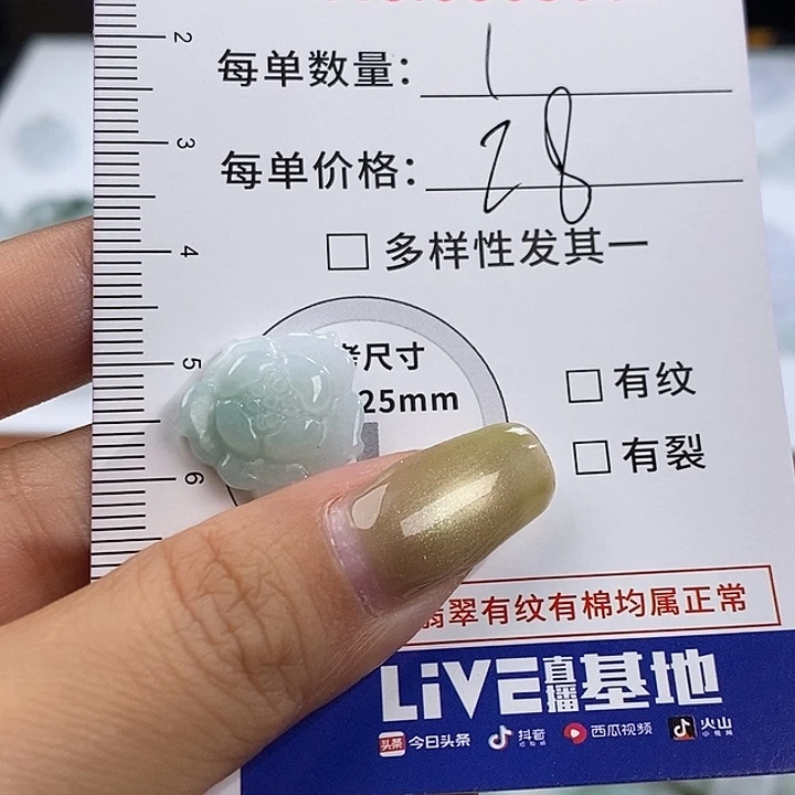 翡翠未镶嵌颈饰5937