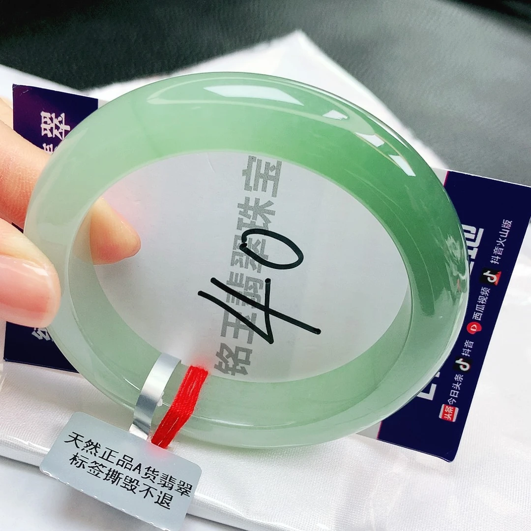 翡翠未镶嵌手镯缅甸天然a货翡翠手镯