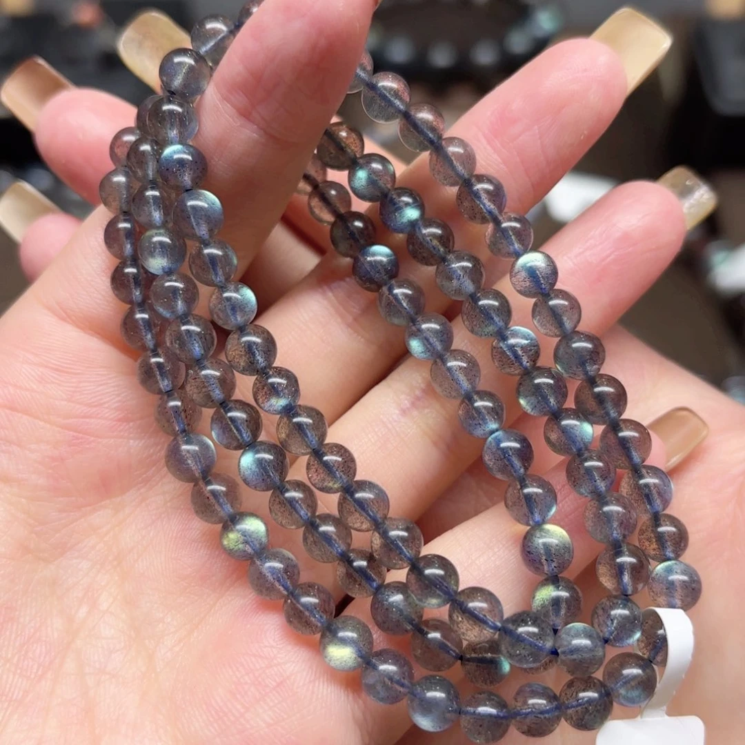 未镶嵌手链长石5.8mm左右