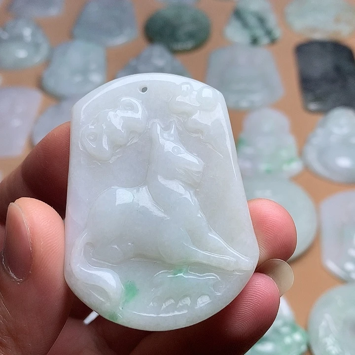 翡翠未镶嵌吊坠(不含链)