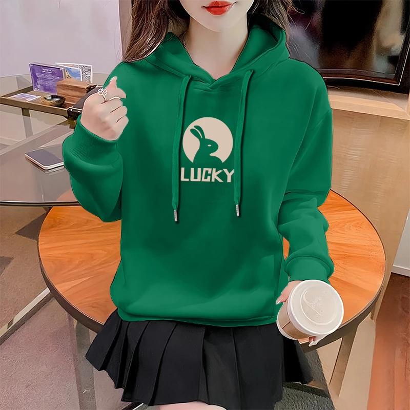 2025年新款连帽外套卫衣女宽松休闲百搭加绒加厚套头中年妈妈上衣