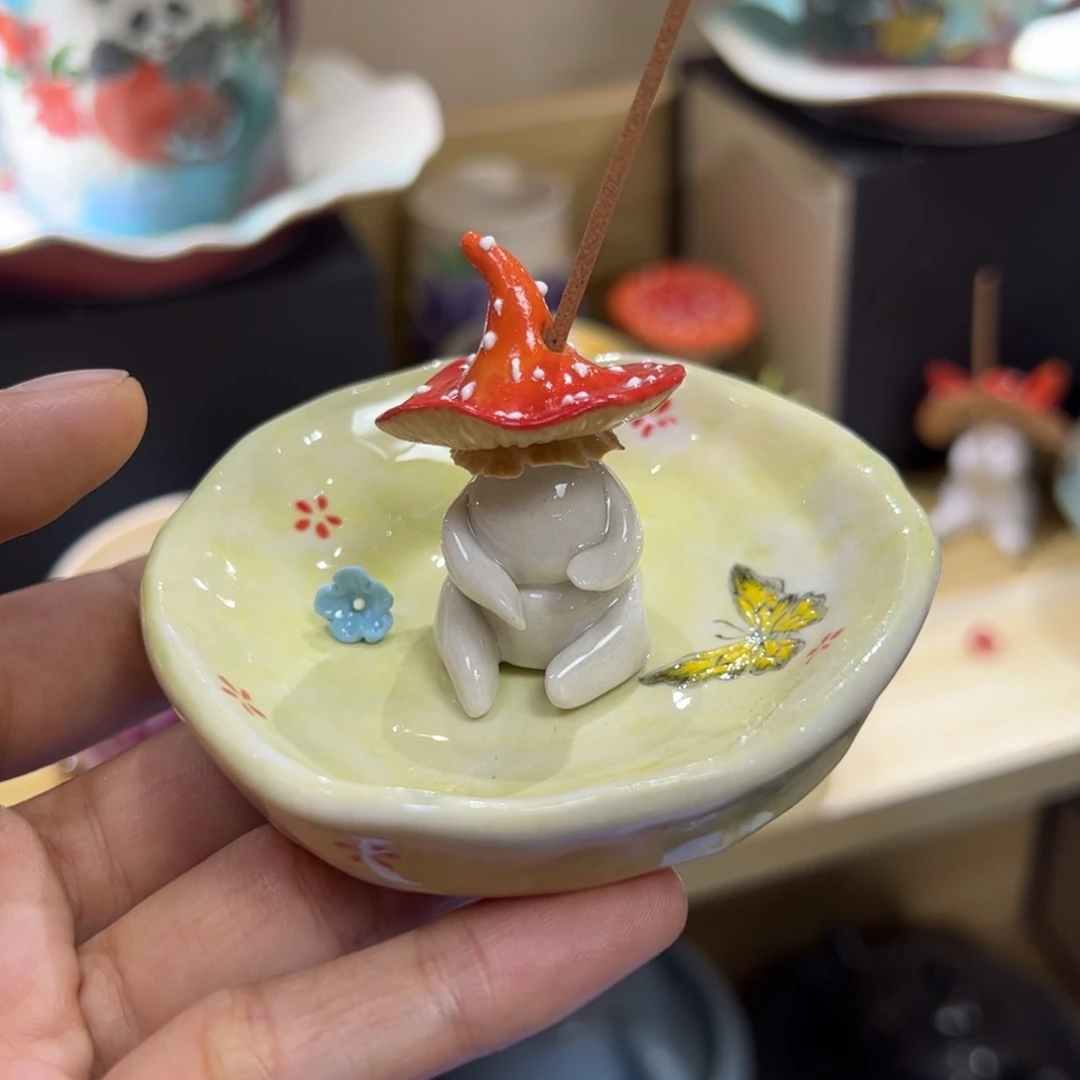 拾泥手工蘑菇精灵一套