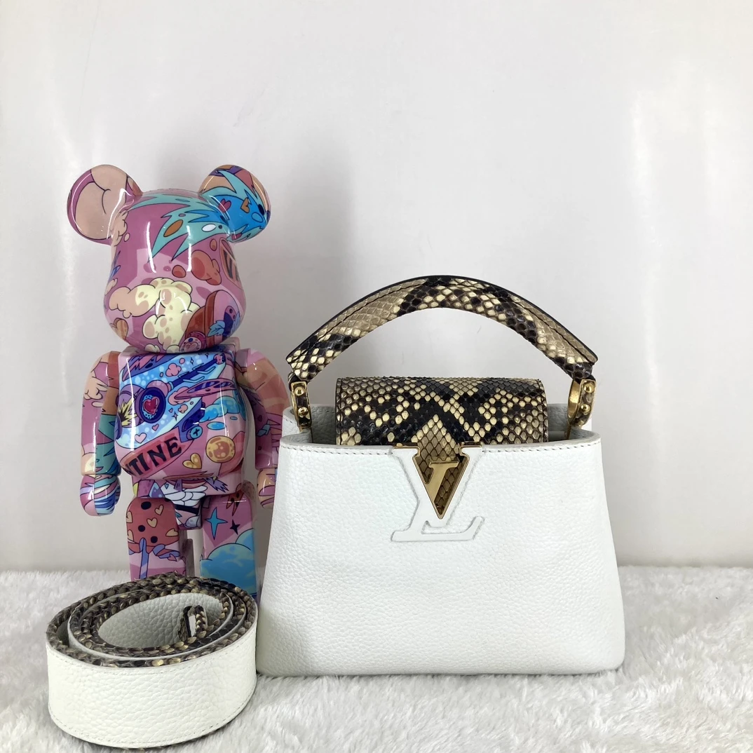 99新 LouisVuitton/路易威登 卡普辛capmini迷你白色
