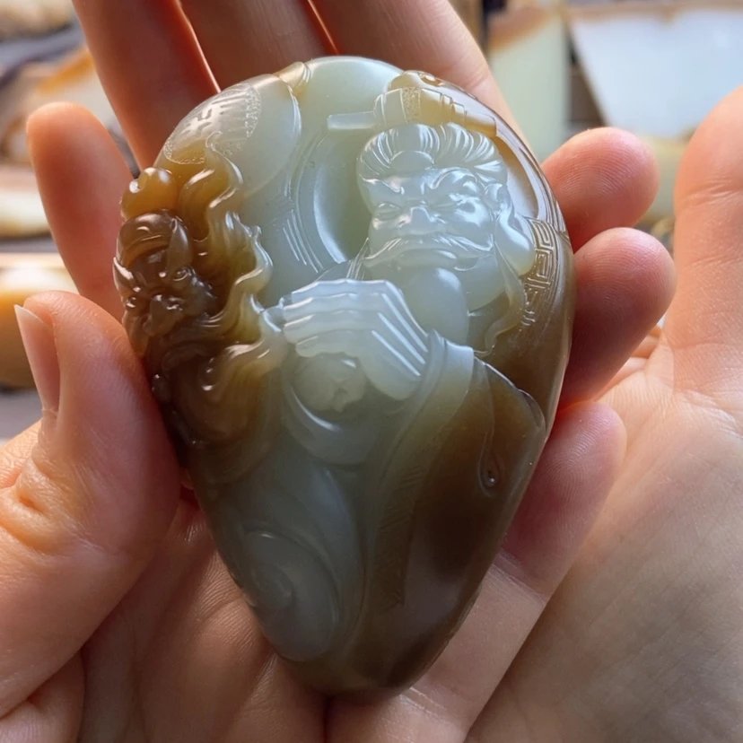 【闪购商品】未镶嵌手镯和田玉（糖玉）草**风