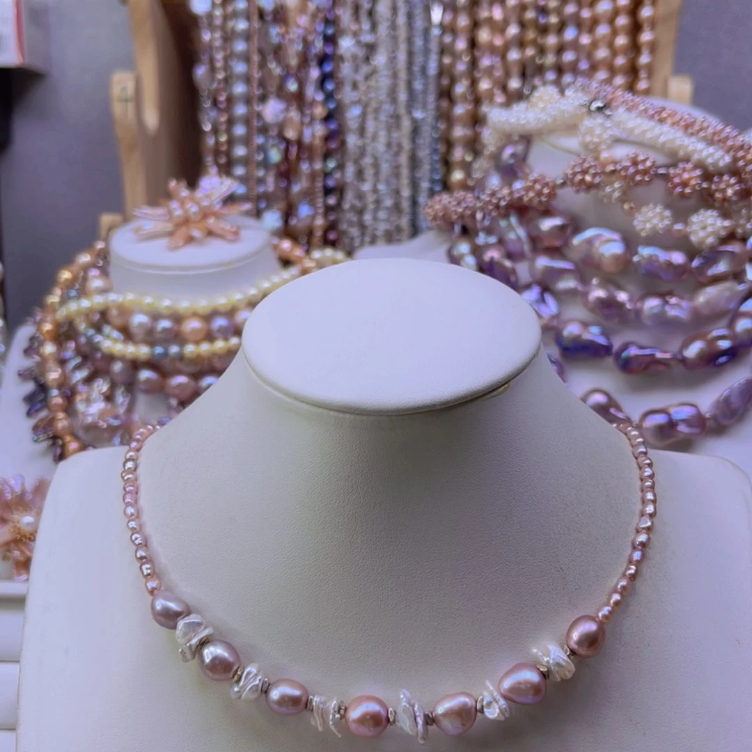 淡水珍珠手链合金