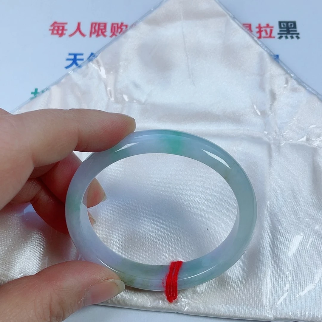 翡翠未镶嵌手镯天然翡翠手镯55贵妃