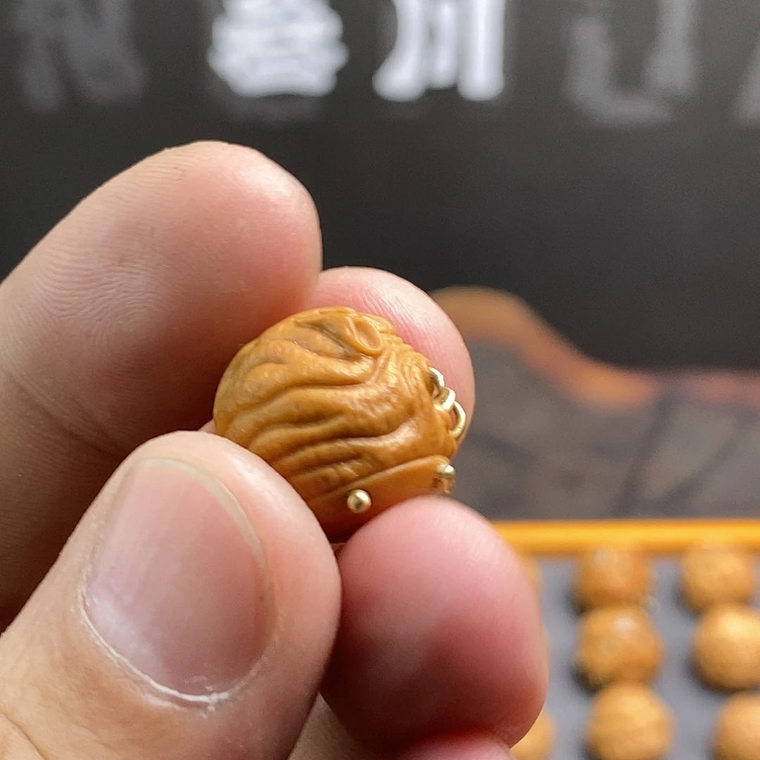 你****开猴头单颗雕刻镶嵌狗王