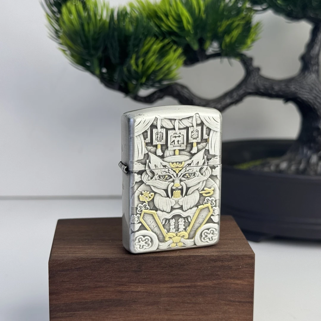 ZIPPO打火机  古银桃花签 162盔甲煤油打火机 DYJ1