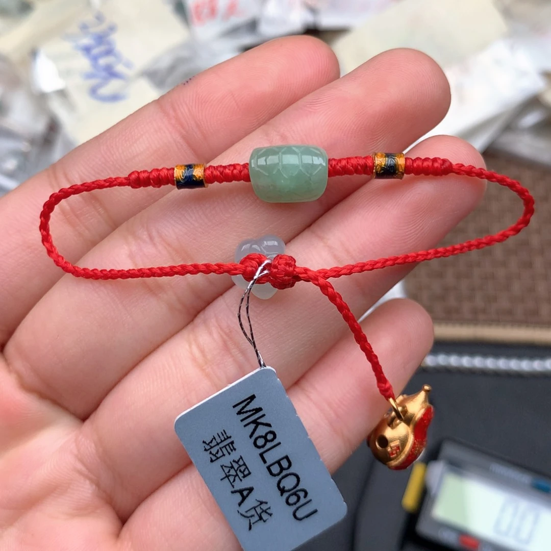 银S925镶嵌挂件翡翠一