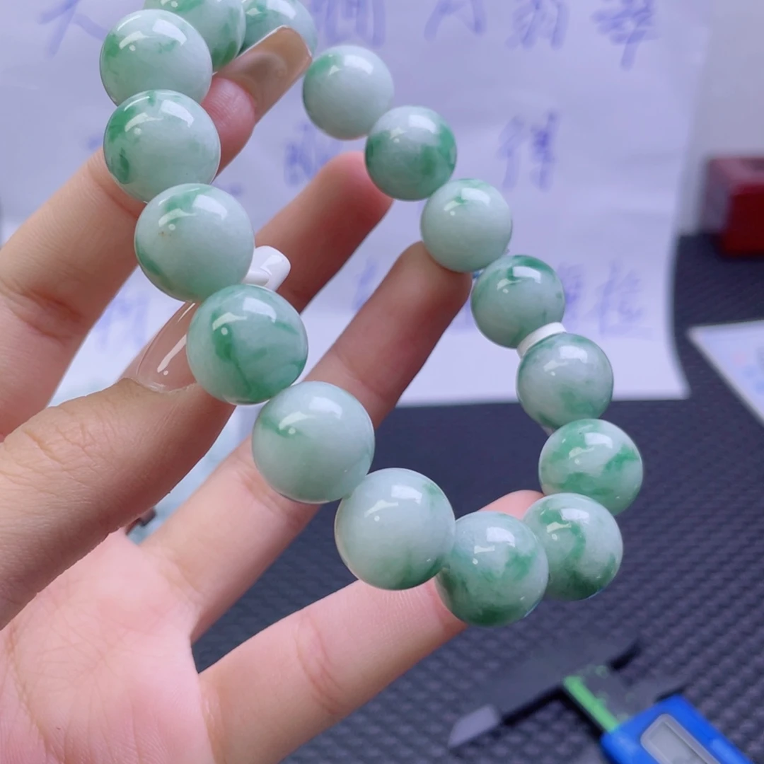 未镶嵌定制翡翠珠串