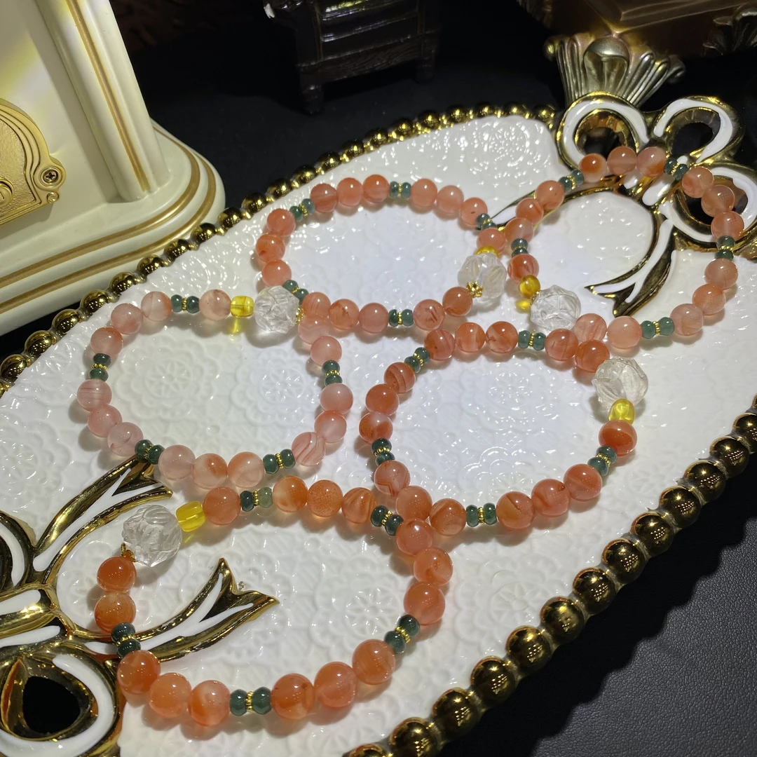 X890-天然南红玛瑙手串单圈设计款-多样性发其一