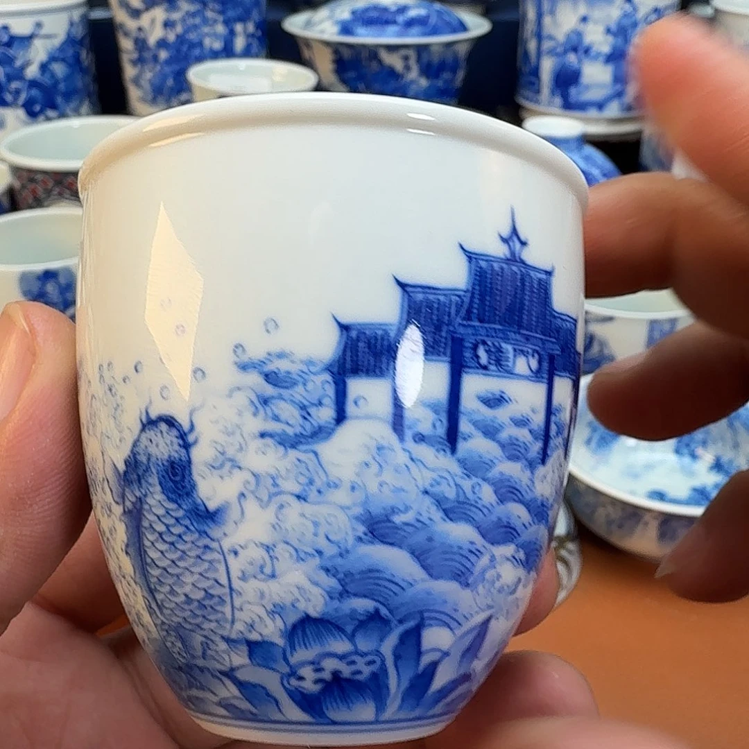 杯子景德镇全手工手绘陶瓷