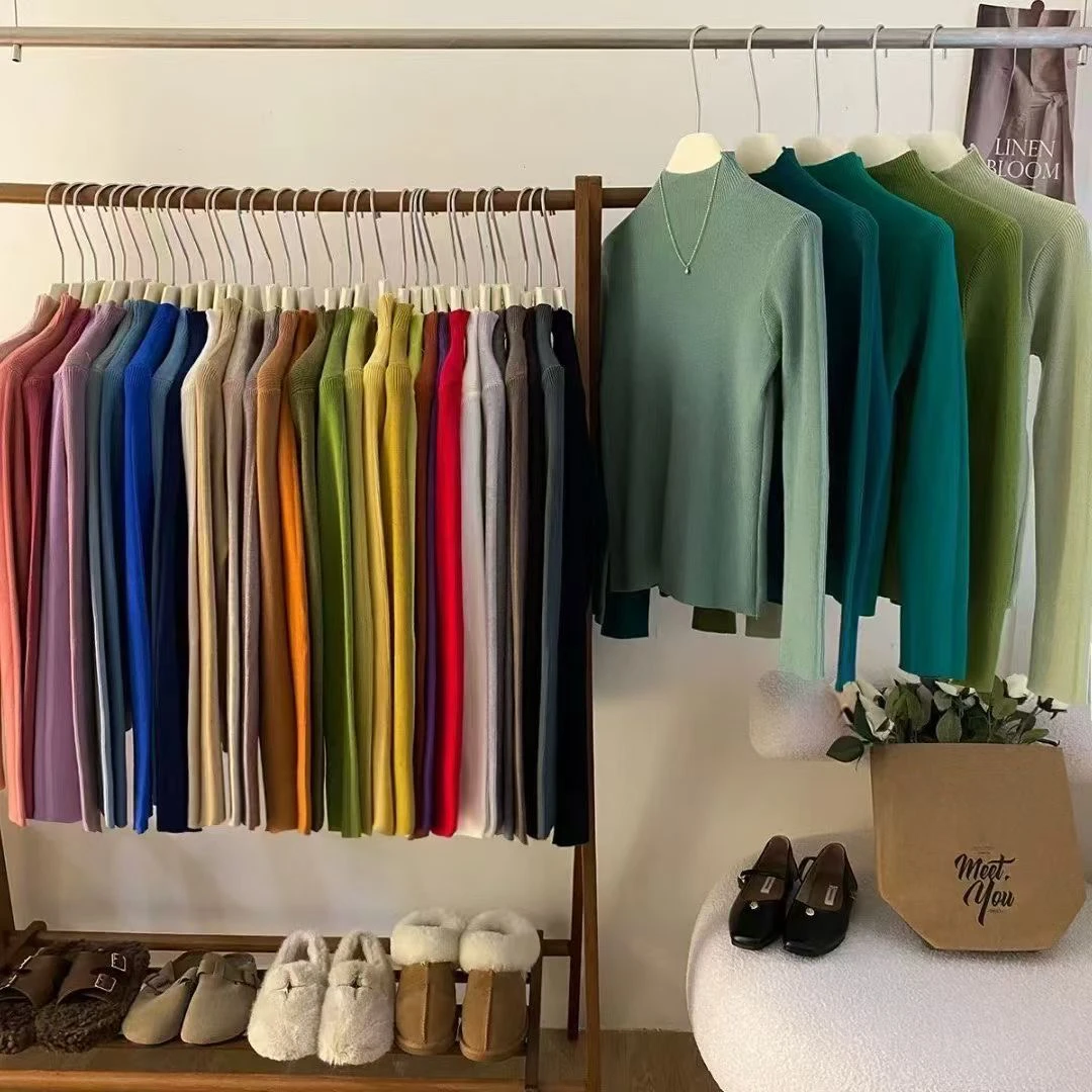 修身显瘦纯色百搭长袖内搭打底