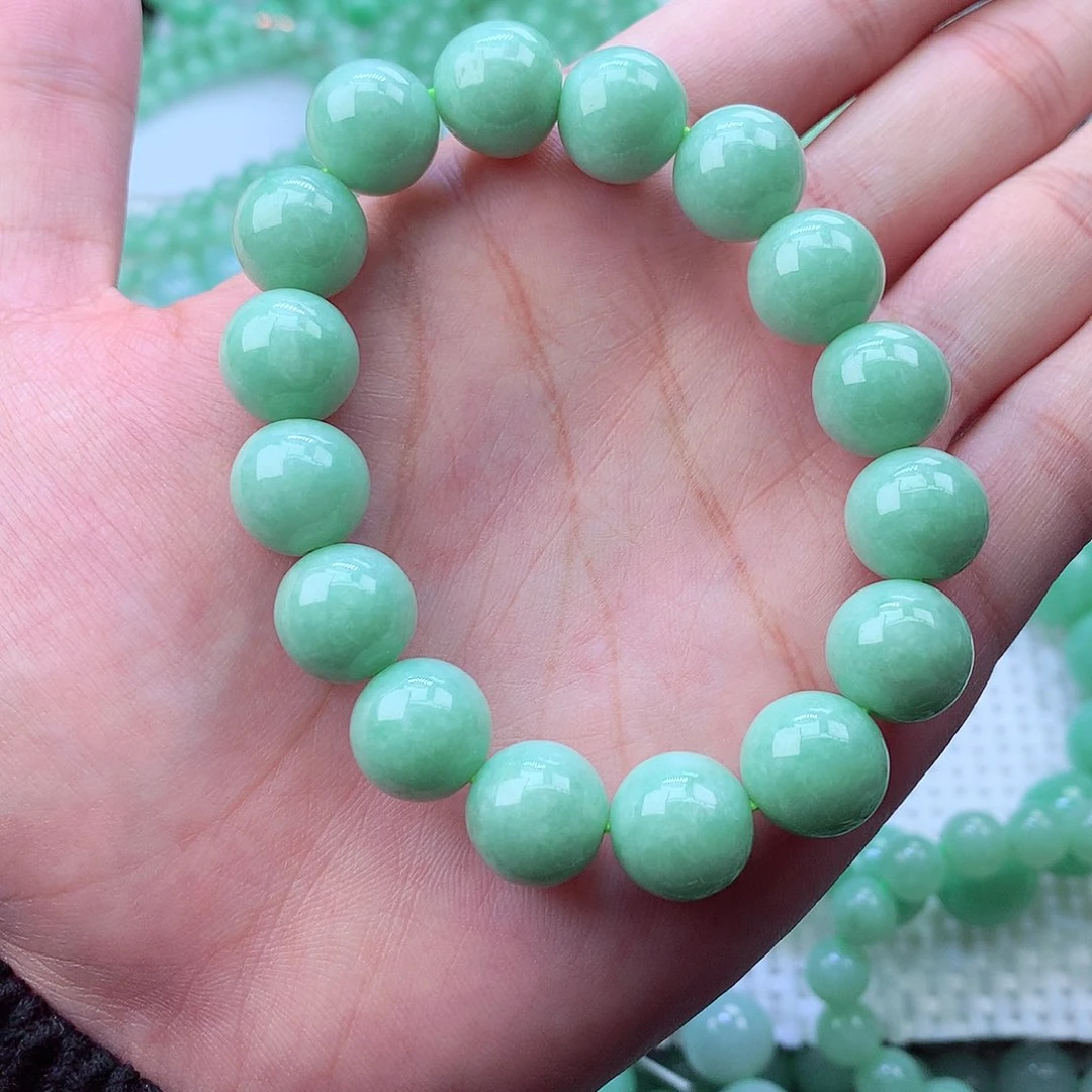 翡翠未镶嵌毛衣链卡12.6