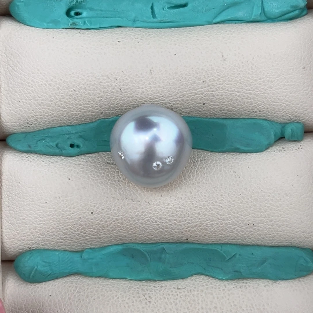 未镶嵌海水珍珠珠宝奇石14+澳白珍珠