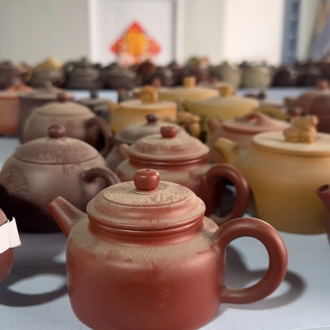 紫砂茶壶朱泥德钟
