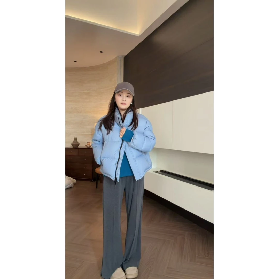 SANMI/叁米  【棉花糖】松紧窄版腰头拖地阔腿裤 H929