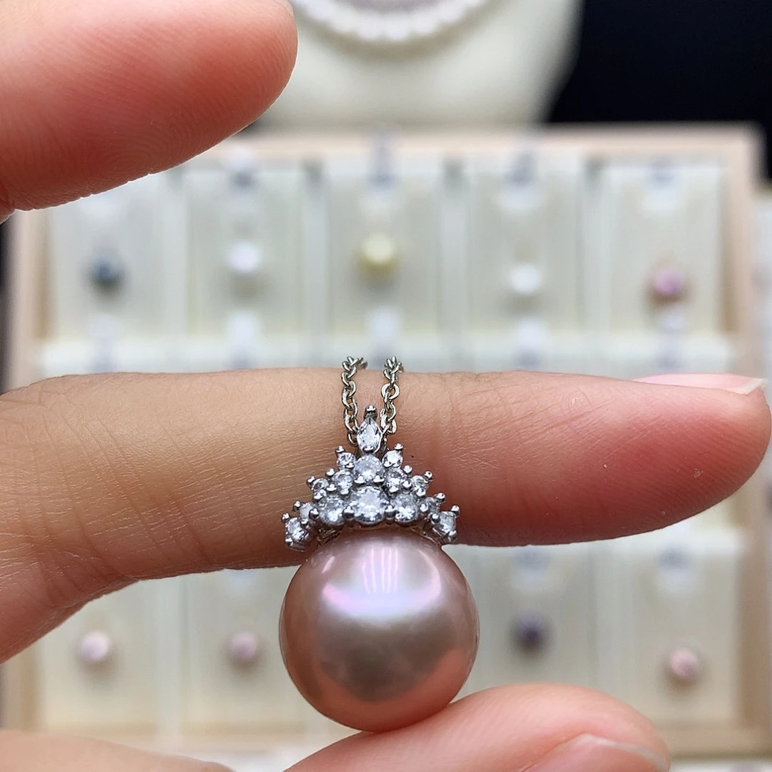 颈饰合金淡水珍珠