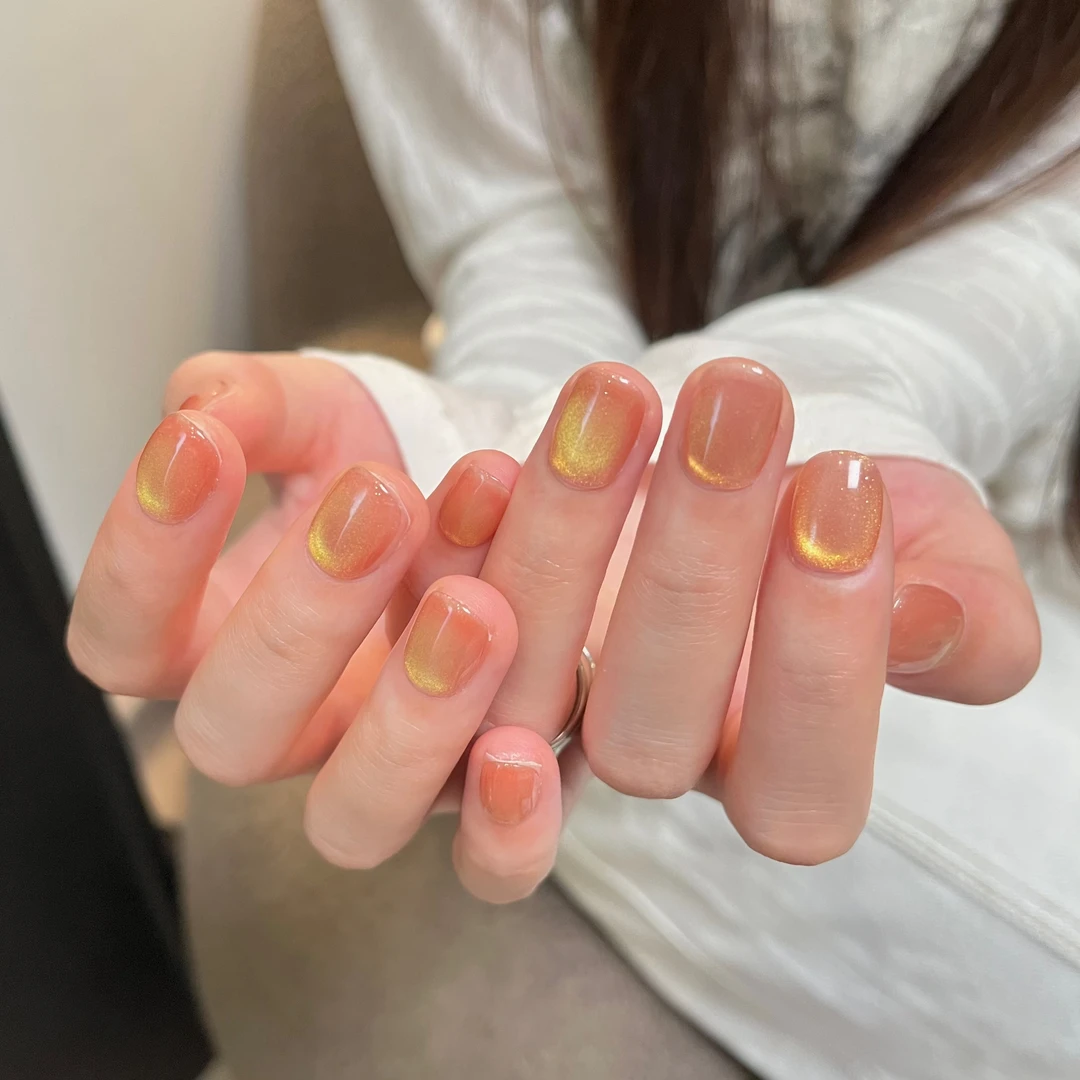 【蛋黄派】纯手工穿戴甲显白美少女贴片中长梯形可拆卸定制穿戴美甲