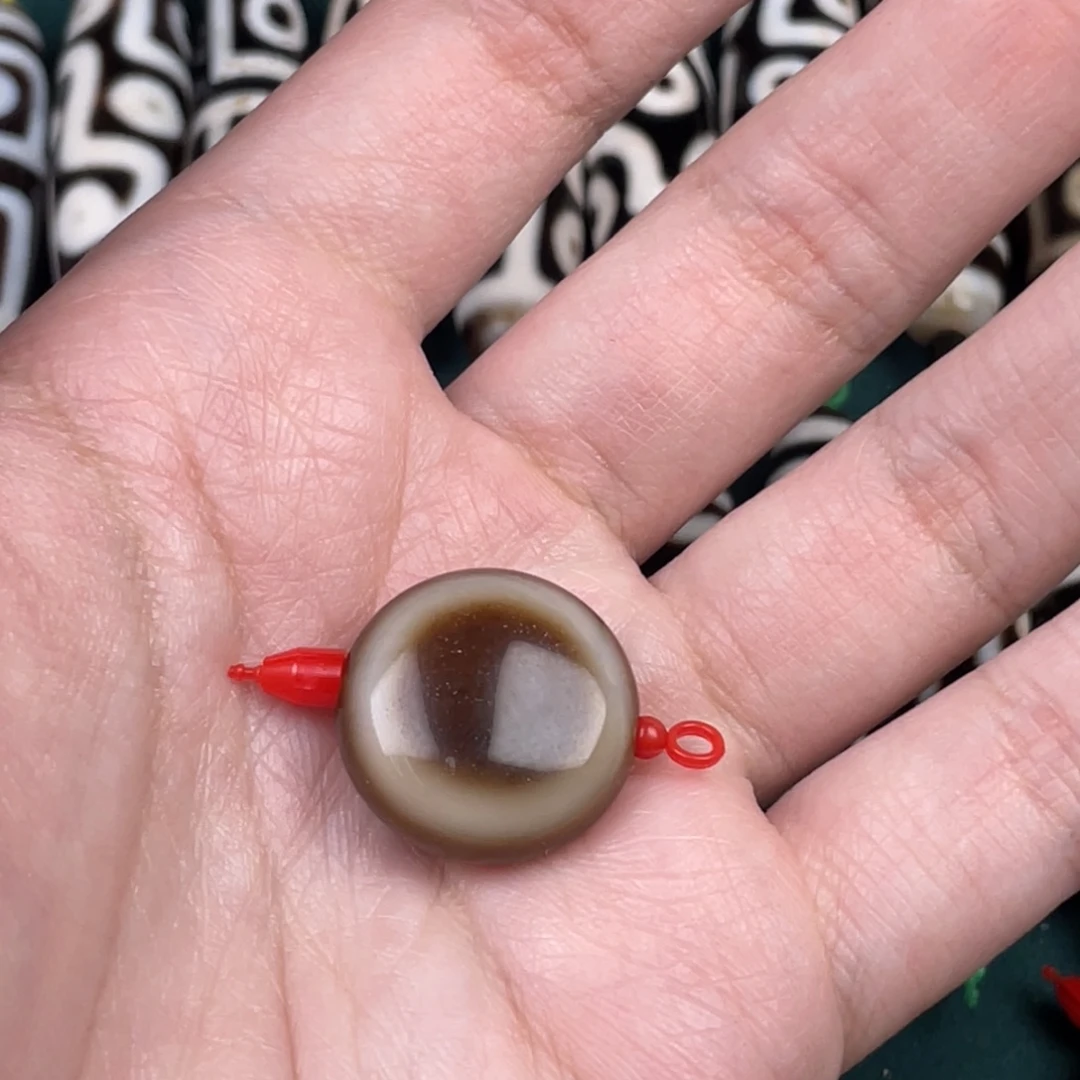 玛瑙/玉髓裸珠20mm 天缘板眼