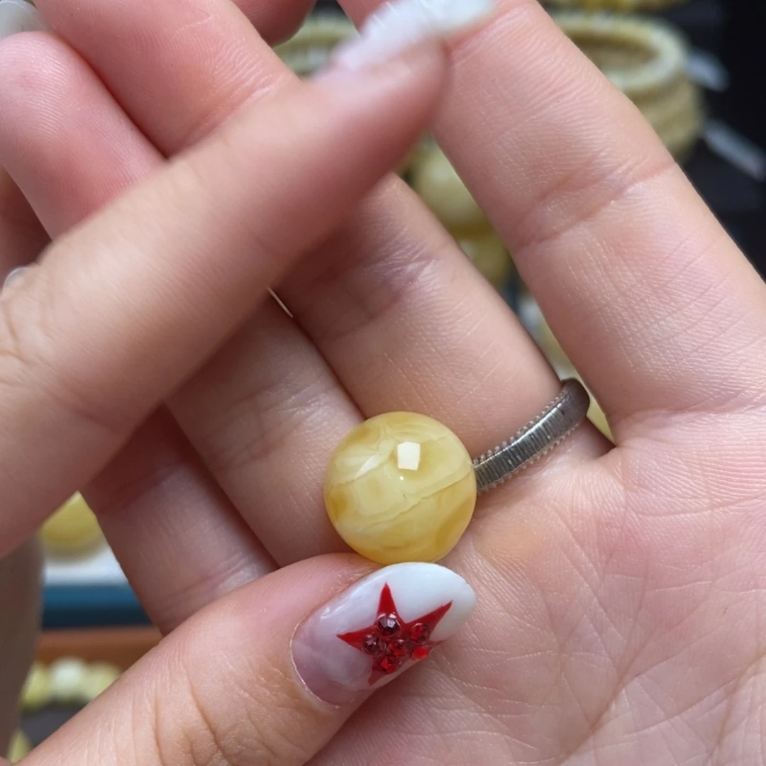 蜜蜡未镶嵌珠宝奇石13.5mm