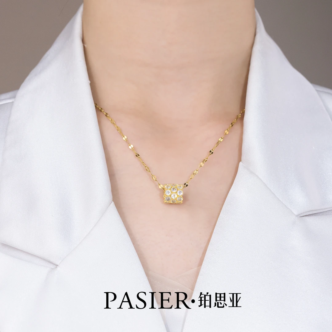 铜合金项链 [路路通]轻奢精致简约百搭时尚项链