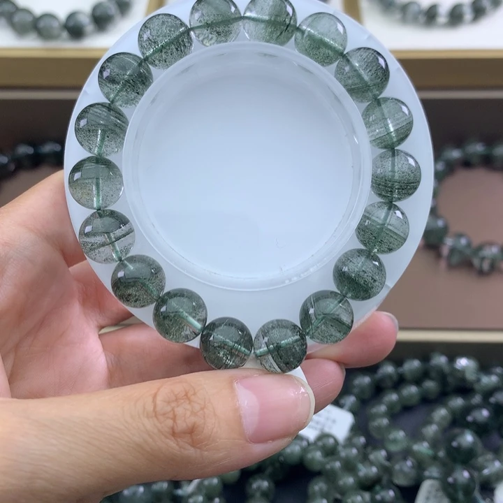 未镶嵌手链水晶绿幽灵