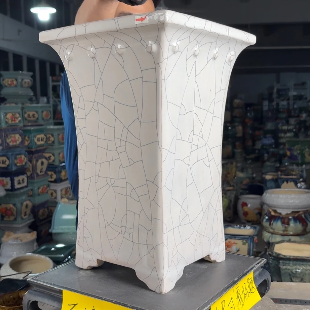 一风堂石湾花盆 内22*36修补痕迹微瑕