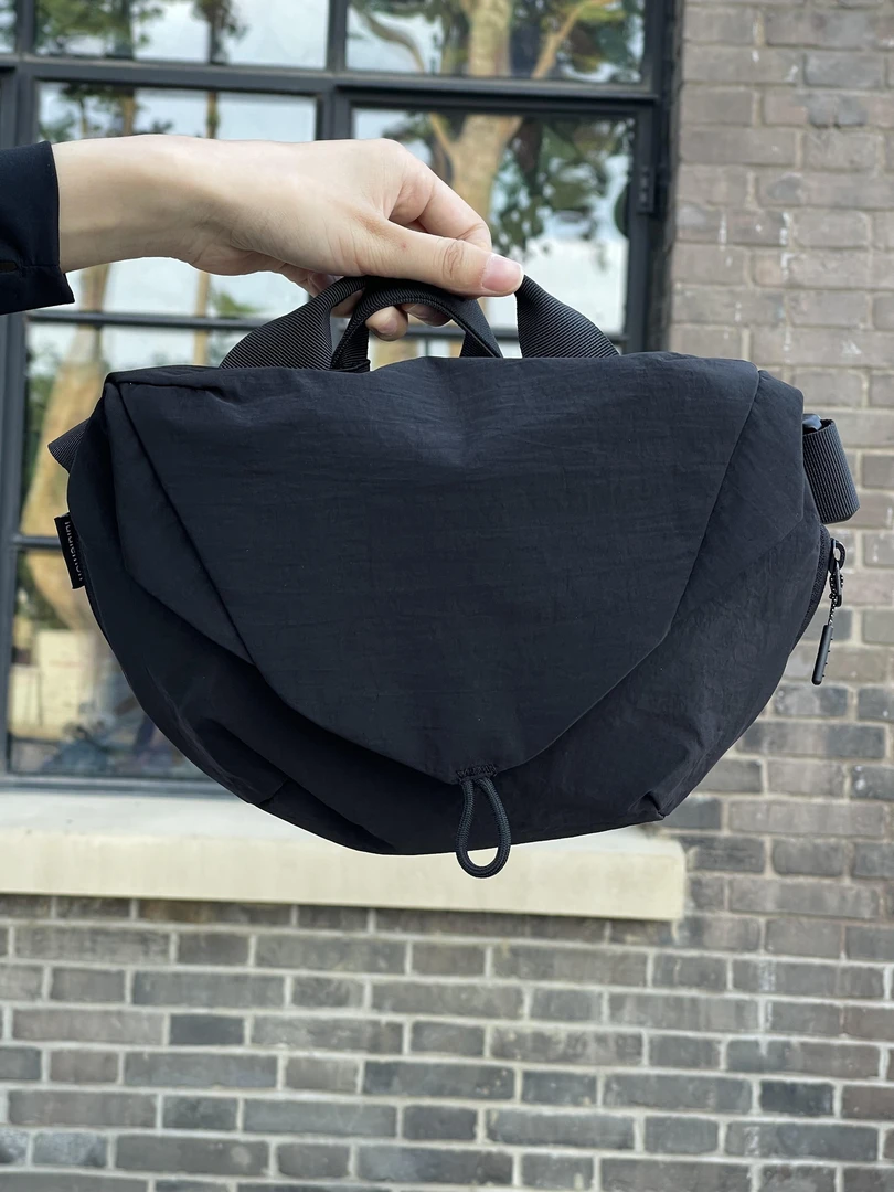 包包lulu磁吸包露露饺子包帆布运动腰包健身骑行包防水单肩小挎包