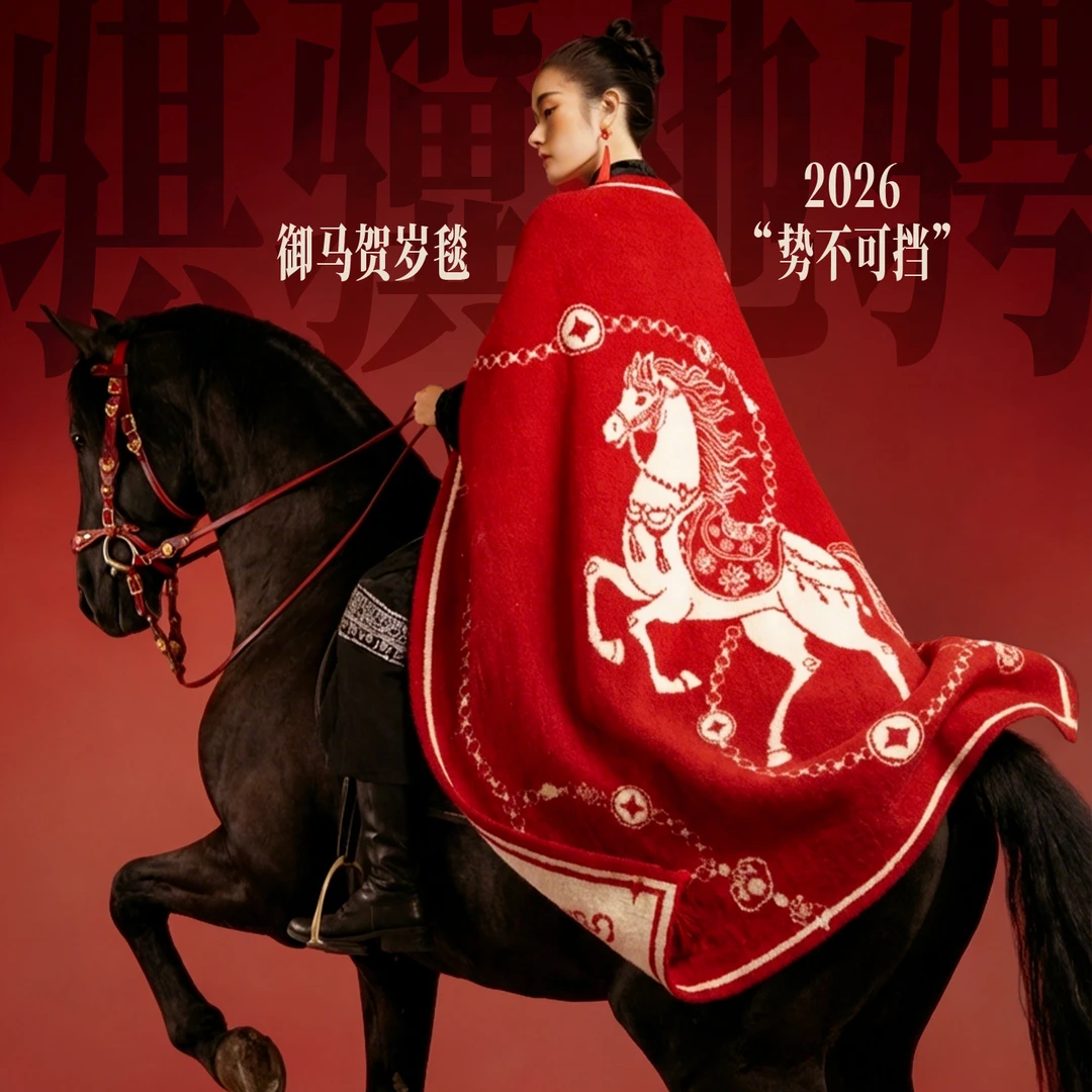 本命年属马毛毯送闺蜜朋友的结婚礼物妈妈生日仪式感实用高级礼盒商品图