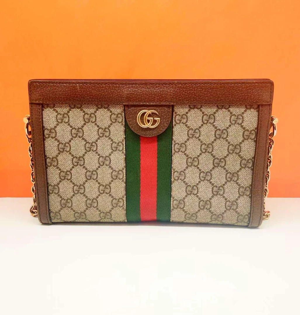 95新 GUCCI/古驰 奢100严选 古驰 OPhidia系列 小号夹子包 单肩包