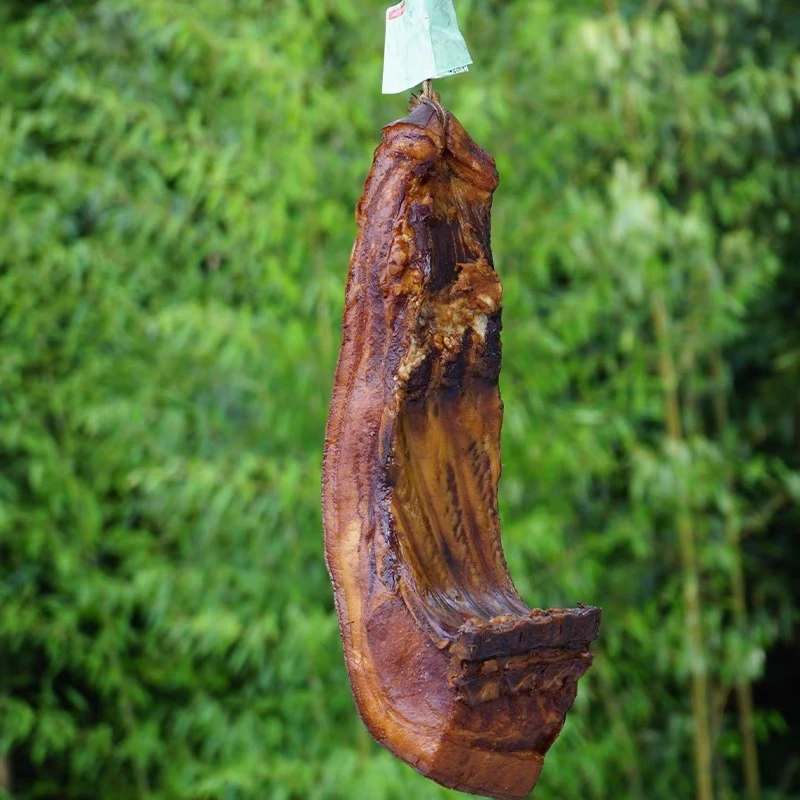 （整块现称）湖北特产恩施土家腊肉正宗五花肉农家自制柴火薰