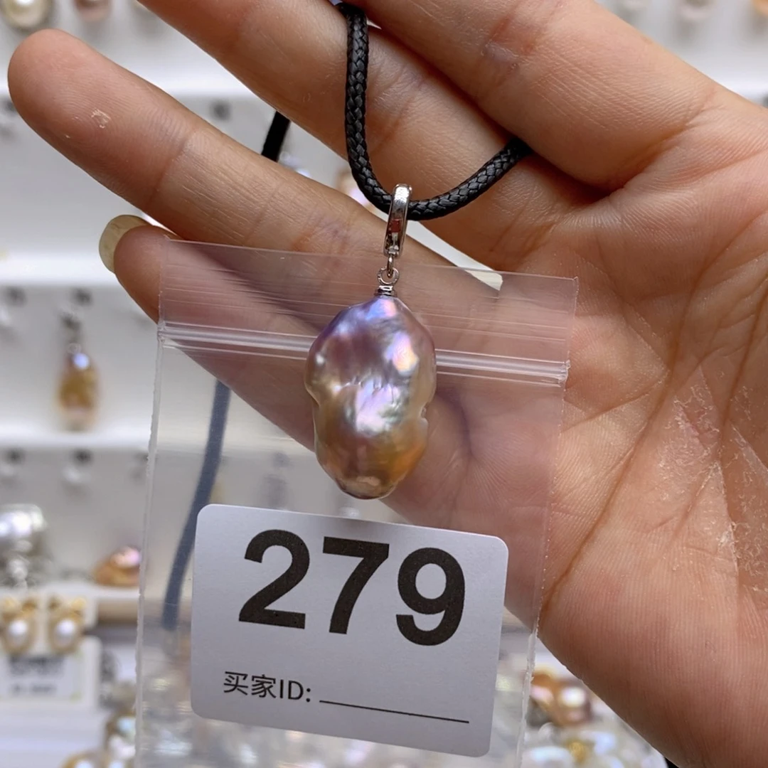 淡水珍珠颈饰银S925镶嵌279