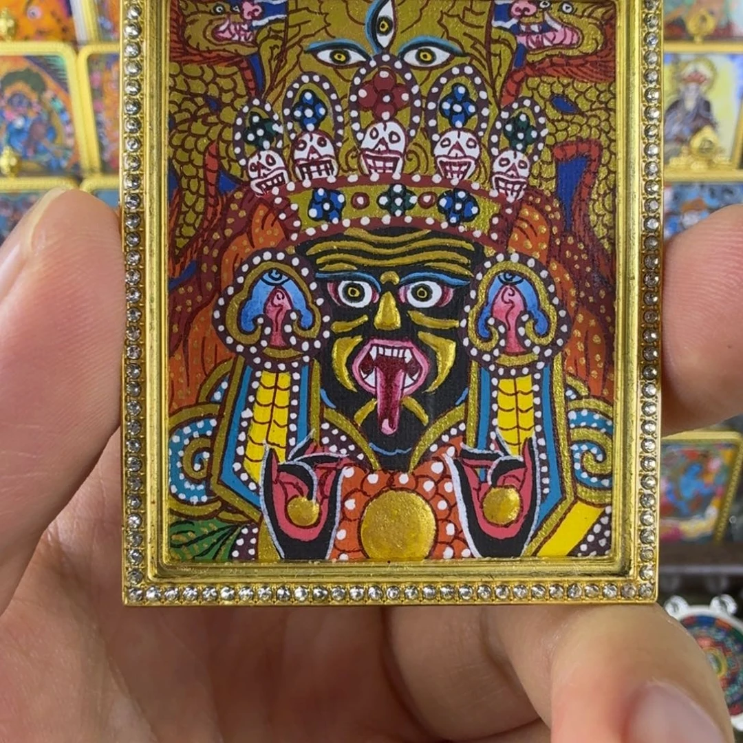 吊坠纯手绘扎基拉姆唐卡