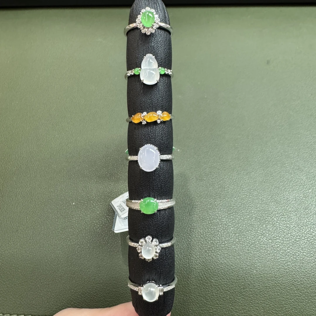 【小鱼严选】翡翠戒指-18K金-多样性发其一Y02-|CXQ1