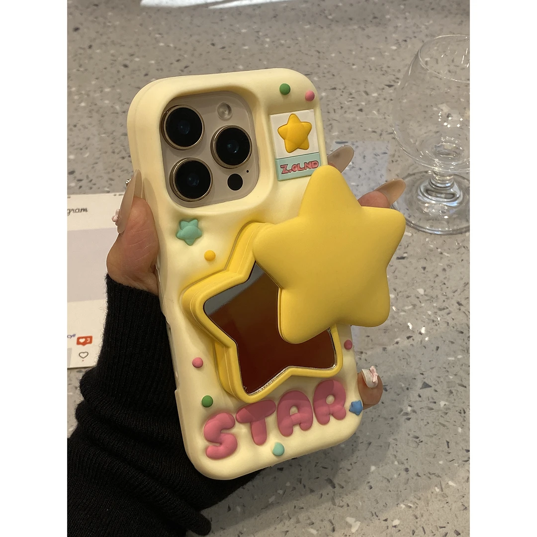 五星伸缩支架适用iPhone17pro手机壳16新款15/14防摔13/12/11软壳