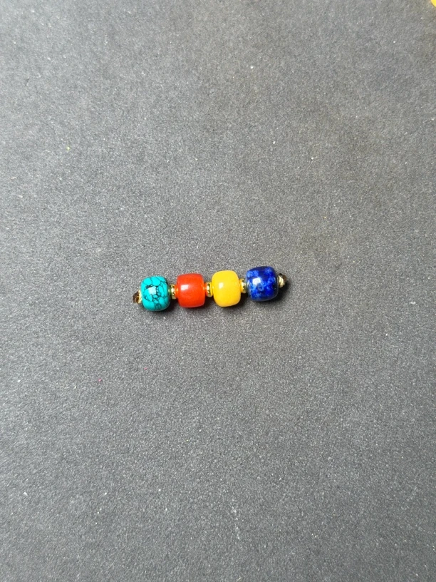 8mm四彩灯天然南红蜜蜡青金（多样性发货）