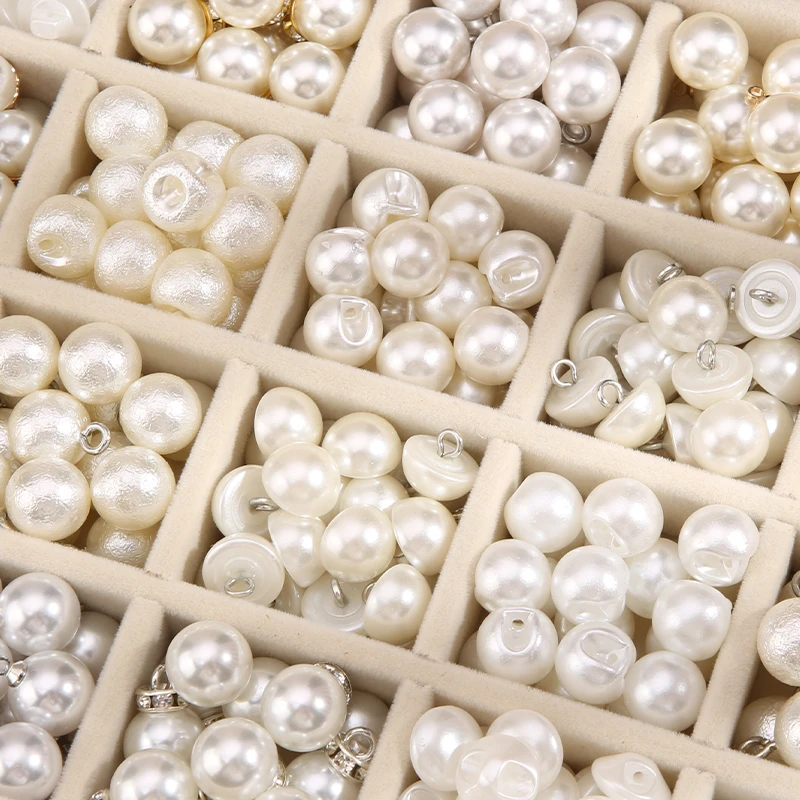 珍珠纽扣圆形旗袍衬衫扣子女上衣开衫毛衣衬衣配件DIY装饰小钮扣
