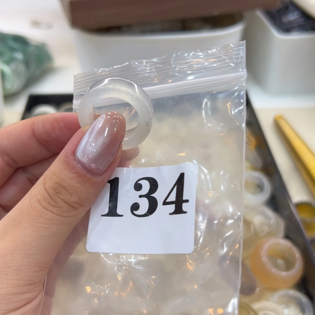 玛瑙/玉髓戒指合金134港15